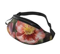 Marsupio alla moda con note musicali per uomo e donna, borsa da petto regolabile alla moda, borsa da viaggio per sport e passeggiate, Fiore primaverile., Taglia unica