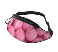 Marsupio alla moda con palline da tennis, unisex, grande marsupio con tasche con cerniera, regolabile, per fitness, esercizi, arrampicata, corsa, escursionismo, passeggiate con il cane all'aperto, 3D