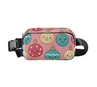 Marsupio alla moda con palline di Natale, per donne, uomini, adolescenti, impermeabile