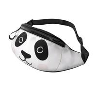 Marsupio alla moda con panda per uomo e donna, grande marsupio con tasche con cerniera, regolabile, per fitness, esercizi, arrampicata, corsa, escursionismo, passeggiate con il cane all'aperto, 3D