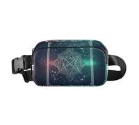 Marsupio alla moda con pentacoli e tarocchi, alla moda, per donne, uomini, adolescenti, grande capacità, con cinghia regolabile, per ciclismo, escursionismo, palestra, Tarocchi Pentacoli Fantasy, 1