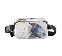 Marsupio alla moda con pesci angeli, per donne, uomini, adolescenti, con cinghia regolabile, per ciclismo, escursionismo, palestra, Carino Angelfish, 1 size