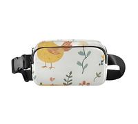 Marsupio alla moda con polli carini, per donne, uomini, adolescenti, impermeabile, con cinghia regolabile, per shopping, sport, lavoro, Carino Polli, 1 size