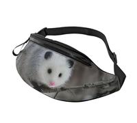 Marsupio alla moda con scritta "Opossum in Snow" | Marsupio regolabile per donne e uomini | Cerniera sicura | Leggero e compatto | Perfetto per viaggi, sport, escursionismo, attività all'aperto,