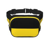 Marsupio alla moda con stampa bandiera del Baden-Württemberg, borsa messenger unisex, borsa da viaggio alla moda, nero, taglia unica