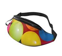 Marsupio alla moda con stampa di palline, per donne e uomini, casual, leggero, con tasche con cerniera regolabili, per viaggi, sport, escursionismo, Modelli alla moda, Taglia unica, Borsone da viaggio