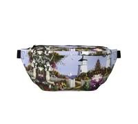 Marsupio alla moda con stampa di Parigi con scena di strada e torre Eiffel, ideale per viaggi, corsa, escursionismo, ciclismo e molto altro ancora, Faro Diamond Painting, One Size
