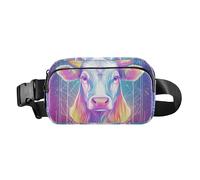 Marsupio alla moda con tarocchi di mucca per uomo donna mini marsupio con cinghia regolabile per viaggi, shopping, corsa