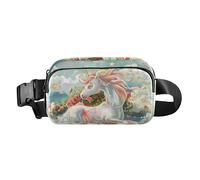 Marsupio alla moda con unicorni volanti, per donne, uomini e ragazzi, multiuso, con cinghia regolabile, per ciclismo, escursionismo, palestra