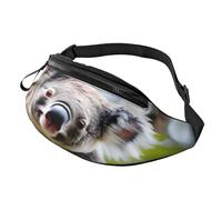 Marsupio alla moda Koala, marsupio per donne e uomini, casual, leggero, con tasche con cerniera regolabili, marsupio per viaggi, sport, escursionismo, Modelli alla moda, Taglia unica, Borsone da