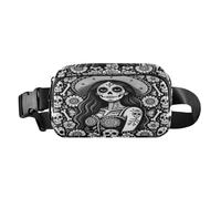 Marsupio alla moda La Catrina Sugar Skull Day Of Dead Art