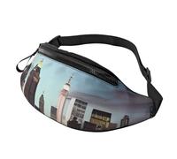 Marsupio alla moda New York City, marsupio per donne e uomini, casual, leggero, con tasche con cerniera regolabili, marsupio per viaggi, sport, escursionismo, Modelli alla moda, Taglia unica, Borsone