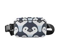 Marsupio alla moda per bambini con pinguino carino grigio nero alla moda marsupio per uomo donna piccola borsa a tracolla con tracolla regolabile per viaggi, shopping, corsa, Cute Penguin Babies