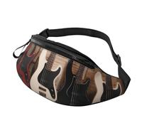 Marsupio alla moda per chitarra, basso, strumenti musicali, marsupio e marsupio regolabile per donne e uomini, cerniera sicura, leggera e compatta, perfetta per viaggi, sport, escursionismo, attività