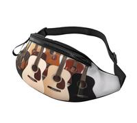 Marsupio alla moda per chitarra, marsupio e pettorale, regolabile, per donne e uomini, cerniera sicura, leggera e compatta, perfetta per viaggi, sport, escursionismo, attività all'aperto, Modelli 3D,