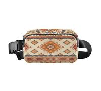 Marsupio alla moda per donna d'affari Retro Bobo floreale a righe borsa per passaporto con tracolla regolabile grande capacità per allenamento, corsa, escursionismo