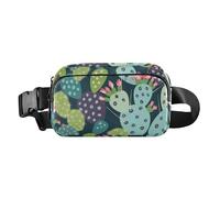 Marsupio alla moda per donne e uomini e ragazzi, resistente all'acqua, con cinghia regolabile, per viaggi, vacanze, corsa, Piante Grasse E Cactus, 1 Size