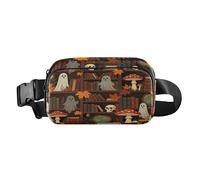 Marsupio alla moda per donne e uomini, fantasmi libri, carino, spaventoso, borsa a tracolla con tracolla regolabile, multiuso, per viaggi, vacanze, corsa