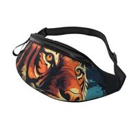 Marsupio alla moda per donne e uomini, leggero, marsupio per cani da corsa, viaggio, silhouette tigre, taglia unica, Taglia unica, Taglia unica, Zaino da escursionismo