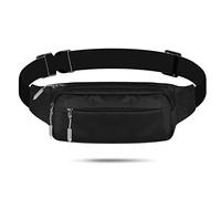 Marsupio alla moda per donne e uomini, marsupio da festival, borse a tracolla per sport all'aria aperta, allenamento, viaggi, casual, Nero , As picture shown