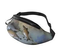 Marsupio alla moda per pescatori sul lago | Marsupio e marsupio | Marsupio regolabile per donne e uomini | Cerniera sicura | Leggero e compatto | Perfetto per viaggi, sport, escursionismo, attività
