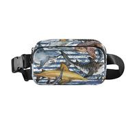 Marsupio alla moda per uomo e donna, impermeabile, con cinghia regolabile, per viaggi, shopping, corsa, pesce, mare, subacquea, vita tropicale, Pesce Mare Vita Tropicale Sottom, Taglia unica, casual