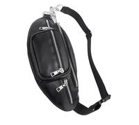 Marsupio alla moda pratico design borsa a tracolla PU borsa a tracolla ideale per attività all'aperto alla moda multi scomparto marsupio