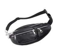 Marsupio alla moda pratico design borsa a tracolla PU borsa a tracolla ideale per attività all'aperto alla moda multi scomparto marsupio