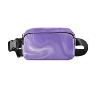 Marsupio alla moda viola Star River per uomo e donna, resistente all'acqua, con cinghia regolabile, per ciclismo, escursionismo, palestra, Fiume Stella Viola, Taglia unica