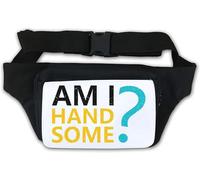 Marsupio Am I Handsome Good Looks Question Bianco