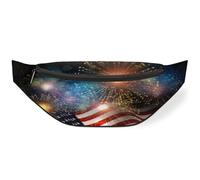 Marsupio americano Marsupio Marsupio per Uomini Donne Bambini Ragazze Ragazzi, American Memorial Day Fanny Pack Sport Escursionismo Corsa Pouch Borse Borsa Cintura, Colore, M, Organizer per borse