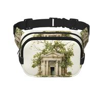 Marsupio antico con ramo d'ulivo romano e stampa greca, per donne e uomini, con cinghia regolabile, per viaggi, escursionismo, ciclismo