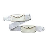 Marsupio arabo con cinghia elastica per allenamento da viaggio, adolescenti, maschili, accessorio tradizionale musulmano, cintura Hajj, bianco, Taglia unica, Bellezza di massa