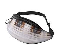 Marsupio astratto blu per uomo donna, borsa da petto regolabile alla moda, borsa da viaggio sportiva da passeggio, Cavallo, Taglia unica