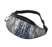 Marsupio astratto blu per uomo donna, borsa da petto regolabile alla moda, borsa da viaggio sportiva da passeggio, Blu astratto., Taglia unica