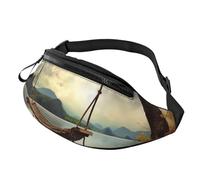 Marsupio autunnale con altalena e albero per uomo e donna, borsa a tracolla regolabile, adatta per viaggi, escursionismo, escursionismo, corsa, Altalena autunnale e albero, Taglia unica