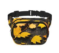 Marsupio autunnale con stampa zucca per donne e uomini, con cinghia regolabile, per viaggi, escursionismo, ciclismo