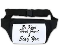 Marsupio Be Kind Work Hard and Stay You, colore: bianco