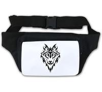 Marsupio Big Bad Wolf Tribal Art Marsupio Bianco