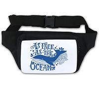 Marsupio Blue Whale As Free As The Ocean, bianco