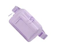 Marsupio | Borsa | Borse impermeabili | Marsupio unisex con 4 tasche con cerniera e tracolla regolabile, una borsa a tracolla versatile in nylon per viaggi e sport, Lavanda, Refer to description