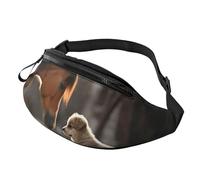 Marsupio carino cane e cavallo per uomo donna moda marsupio marsupio regolabile borse a tracolla ovunque