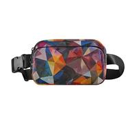 Marsupio carino con diamanti colorati dipinto a olio per uomo donna borsa a tracolla resistente all'acqua con cinghia regolabile per ciclismo, escursionismo, palestra, Diamanti colorati Pittura a