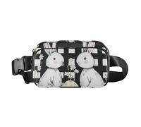 Marsupio carino Mr & Mrs per il giorno di Pasqua, per donne e uomini, piccola borsa a tracolla con tracolla regolabile per allenamento, corsa, escursionismo, Giorno di Pasqua Mr & Mrs, 1 size