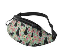 Marsupio casual a tracolla con cintura regolabile, impermeabile, con albero fiorito, fiori di ciliegio, primaverile, bianco, per sport, viaggi, allenamento, Stile (289), Taglia unica, Zaini Daypack