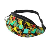 Marsupio casual a tracolla con cintura regolabile, marsupio impermeabile per tutte le tette e il seno sono una bella borsa a tracolla bianca per sport, viaggi, allenamento, Stile (25), Taglia unica