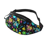 Marsupio casual a tracolla con cintura regolabile, marsupio impermeabile per tutte le tette e il seno sono una bella borsa a tracolla bianca per sport, viaggi, allenamento, Stile (23), Taglia unica