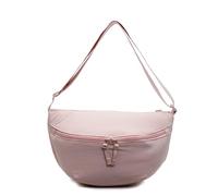 Marsupio casual da donna, borsa a tracolla regolabile, grande capacità, in tela, a mezzaluna, marsupio per attività all'aperto, allenamento, escursionismo, shopping, viaggi, rosa,