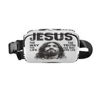 Marsupio Christian Jesus Faith alla moda per uomo e donna, piccolo marsupio a tracolla accessorio da viaggio con tracolla regolabile per viaggi, shopping, corsa