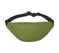 Marsupio color oro tinta unita adatto per sport, corsa, viaggi, attività all'aperto, unisex da uomo e da donna, Verde scuro tinta unita, Taglia unica, Zaino da bici